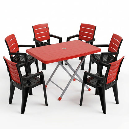 Dual-Glow Full Plastic Chairs Set