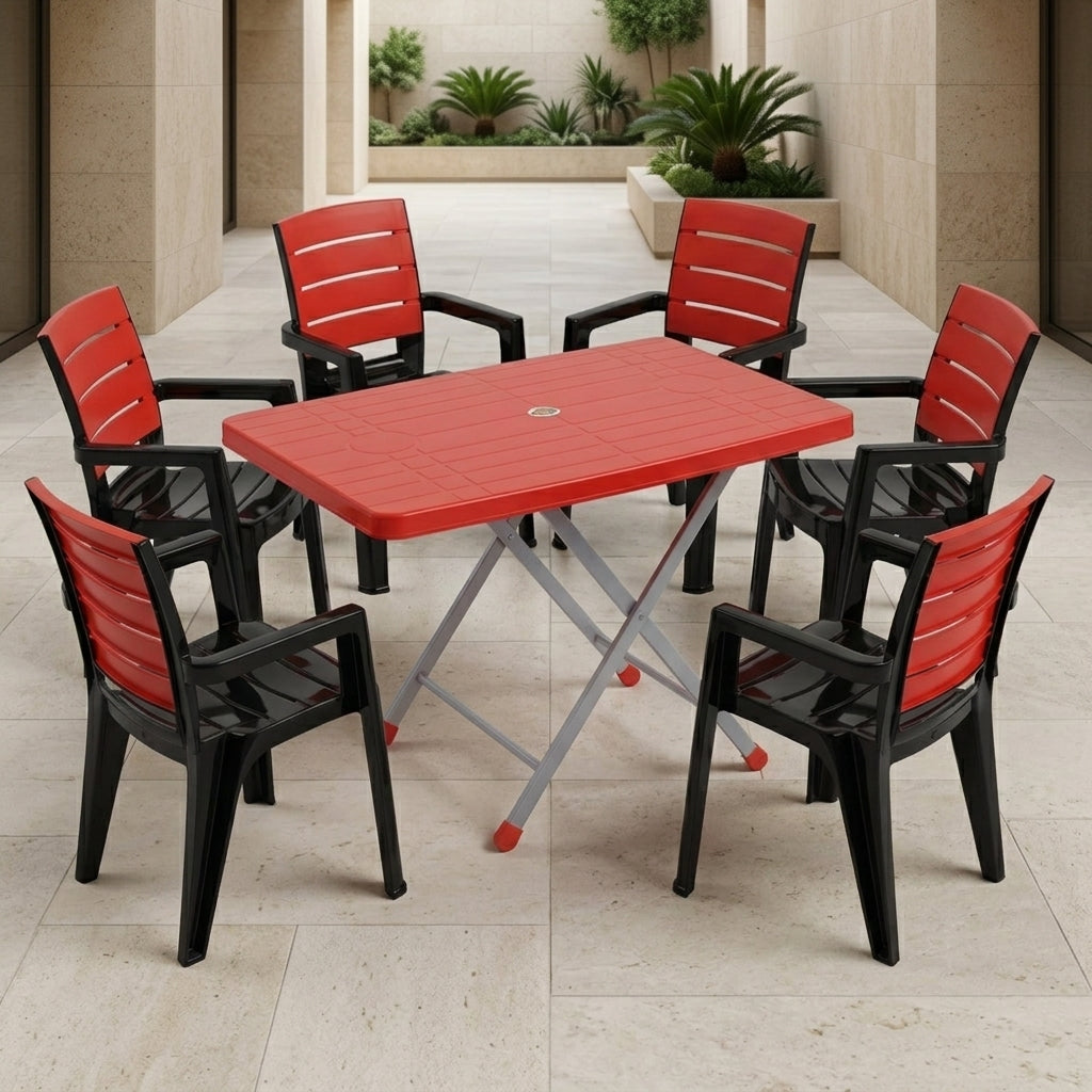 Dual-Glow Full Plastic Chairs Set