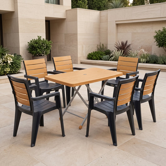 Dual-Glow Full Plastic Chairs Set