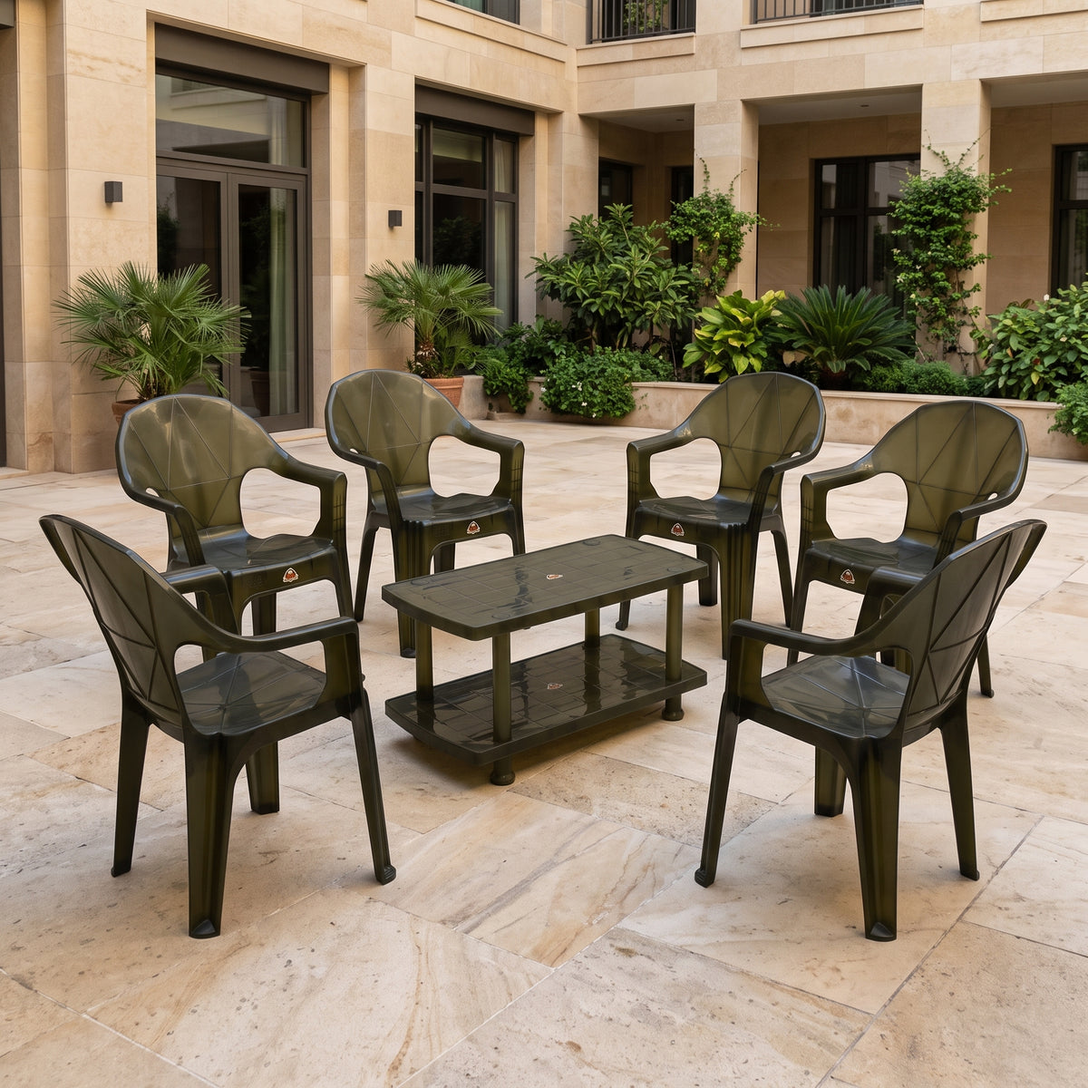 Crystal Diamond Armchair Set