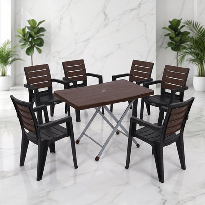 Dual-Glow Full Plastic Chairs Set