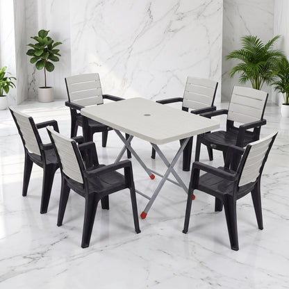 Dual-Glow Full Plastic Chairs Set